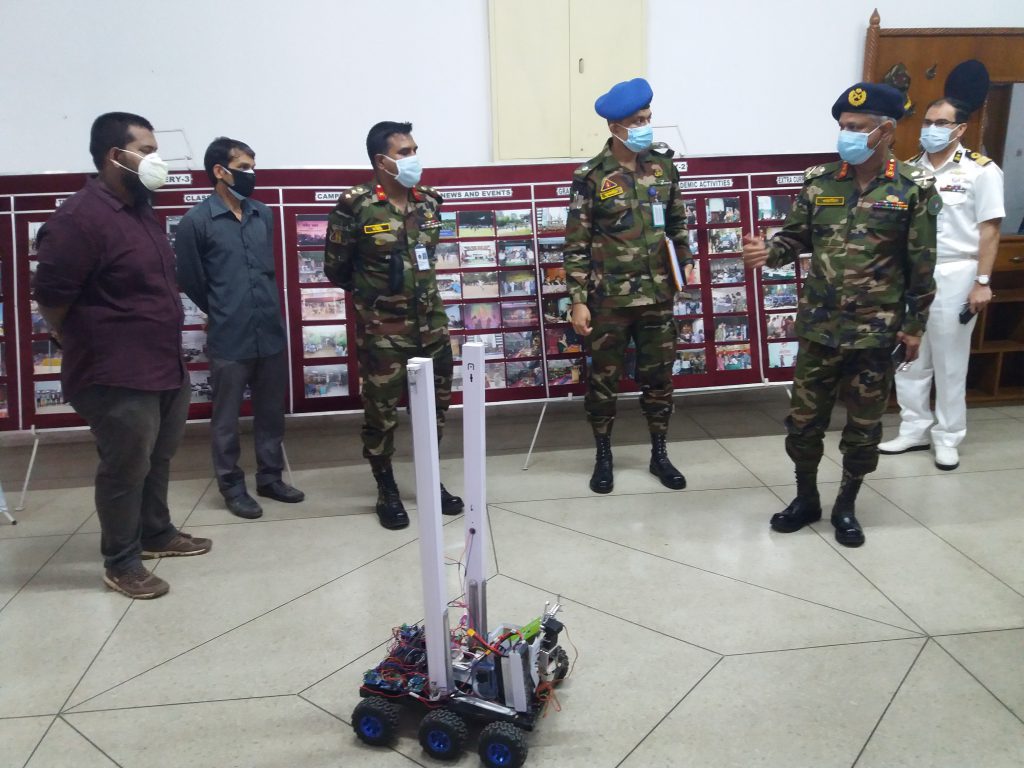 CSE Department’s students developed UVC disinfection robot- “V-Purge"